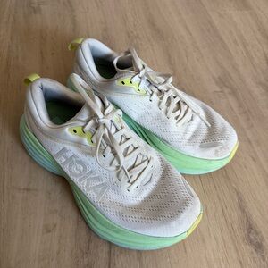 Hoka Bondi 8 - white / green
